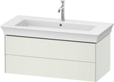 DURAVIT White Tulip Waschtischunterbau 984 mm, 2 Schubkästen, Weiß Seidenmatt, Philippe Starck