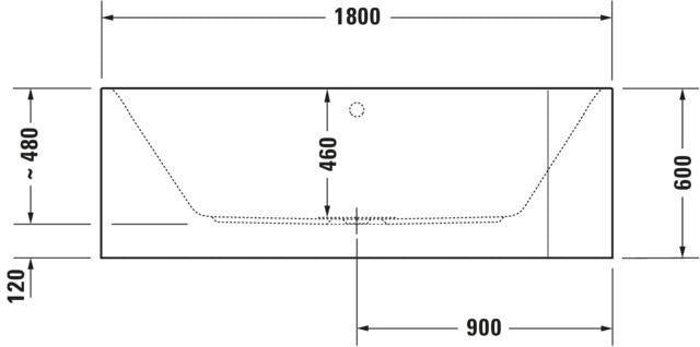 DURAVIT Happy D.2 Whirlwanne 1800x800 mm weiß, Ecke links, 2-Sitzer, inkl. Fußgestell