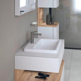 DURAVIT Qatego Einbauwaschtisch 550 mm Weiß mit HygieneGlaze, 1 Hahnloch & Überlauf