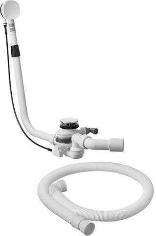 DURAVIT Ab- und Überlaufgarnitur mit Bodenablauf BZL725mm Chrom