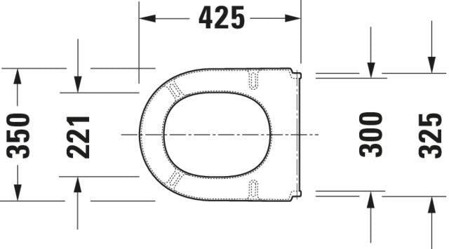DURAVIT WC-Sitz Starck 3 Weiß ohne Absenkautomatik mit Edelstahl-Scharnieren