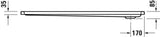 DURAVIT D-Code Duschwanne 1000x700 mm Rechteckig Weiß Sanitäracryl mit Antislip