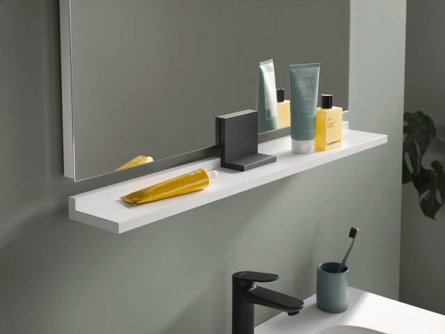 DURAVIT Sivida Spiegel 650 x 650 mm LED dimmbar mit Sensorschalter und Aufsatzleuchte Chrom/Weiß Matt