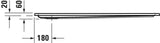 DURAVIT Starck Slimline Duschwanne 1200x800x55 mm Weiß Sanitäracryl von Philippe Starck