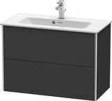 DURAVIT Waschtischunterbau XSquare, 2 Schubkästen, 560 x 810 x 388 mm, Graphit Matt