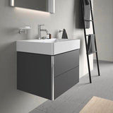 Duravit XSquare Waschtischunterbau 584 mm Graphit Matt mit 2 Schubkästen und Tip-On-Technik
