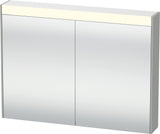 DURAVIT Brioso Spiegelschrank Betongrau 820 mm mit LED-Beleuchtung und Steckdose