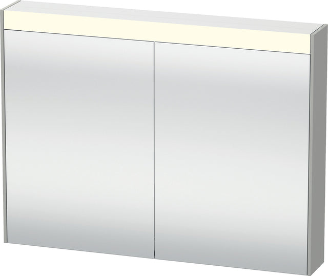 DURAVIT Brioso Spiegelschrank Betongrau 820 mm mit LED-Beleuchtung und Steckdose