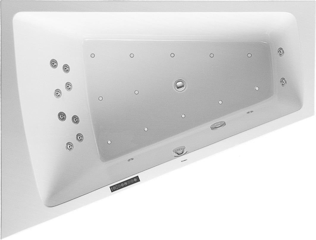 DURAVIT Paiova Whirlwanne 1800x1400 mm Einbauversion Ecke links Combi L – Sanitäracryl weiß