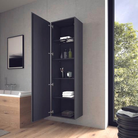 Duravit Hochschrank L-Cube 363x500x1760mm 1 Tür rechts graphit matt