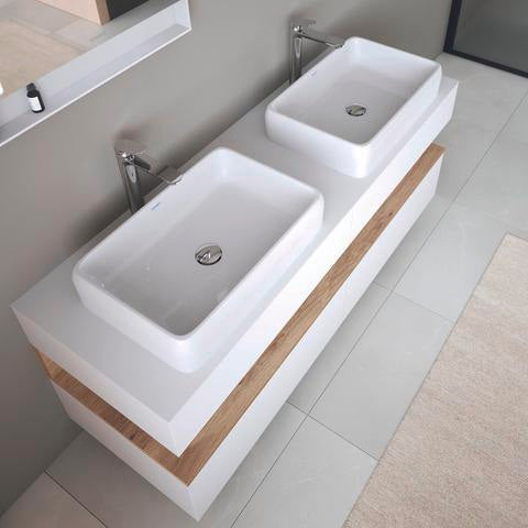 DURAVIT Qatego Aufsatzbecken 500 mm Weiß HygieneGlaze ohne Hahnloch und Überlauf