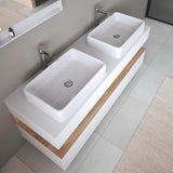 DURAVIT Qatego Aufsatzbecken 500 mm Weiß HygieneGlaze ohne Hahnloch und Überlauf