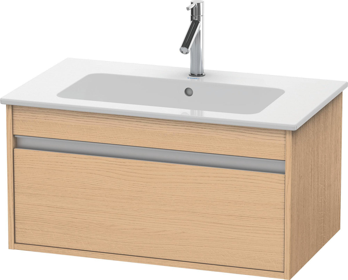 Duravit Ketho Waschtischunterbau 800 mm betongrau matt mit 1 Auszug und Soft-Close