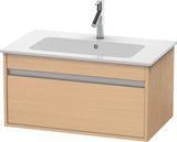 Duravit Ketho Waschtischunterbau 800 mm betongrau matt mit 1 Auszug und Soft-Close