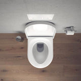 DURAVIT WC-Sitz Starck 3 Weiß ohne Absenkautomatik mit Edelstahl-Scharnieren