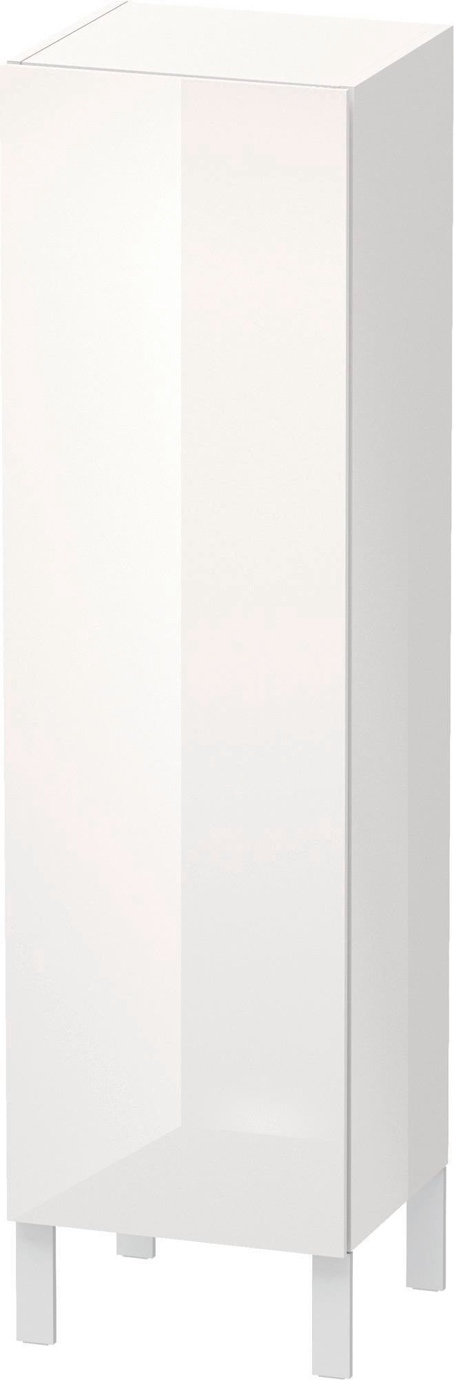 DURAVIT L-Cube Halbhochschrank 250 mm amerikanisch nussbaum, 1 Tür, Anschlag links, wandhängend