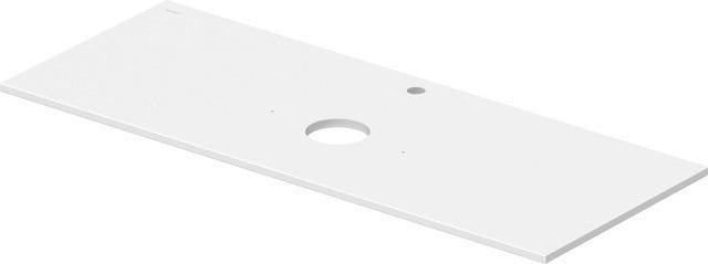 DURAVIT Sivida Konsole 1280x500 mm, 1 Ausschnitt, oCast Smooth, Weiß Sdm