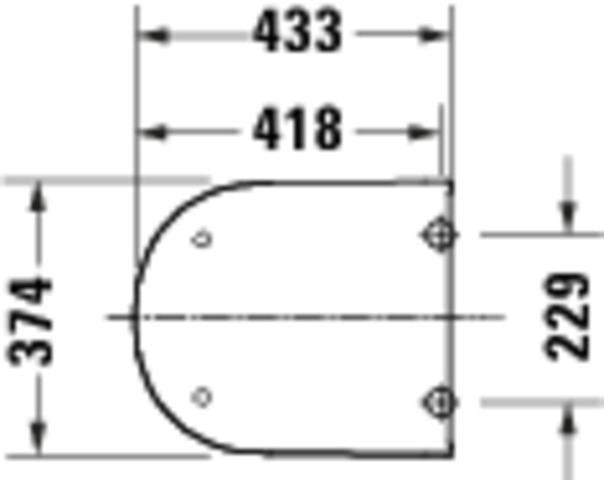 DURAVIT D-Code 2.0 WC-Sitz ohne Absenkautomatik, abnehmbar, Edelstahlscharniere, Weiß