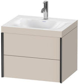 Duravit Möbelwaschtischset XVIU 600x480mm Cha ma / ta s-matt Ra 83 o HL
