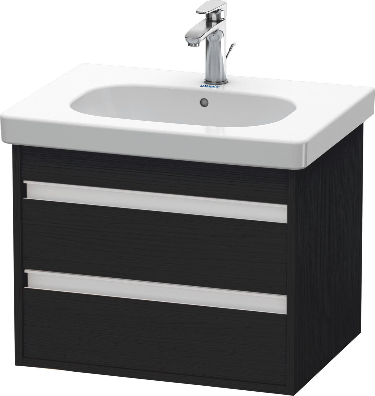 Duravit Ketho Waschtischunterbau 455x600x480mm wandhängend 2 Schubkästen basalt matt