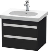 Duravit Ketho Waschtischunterbau 455x600x480mm wandhängend 2 Schubkästen basalt matt