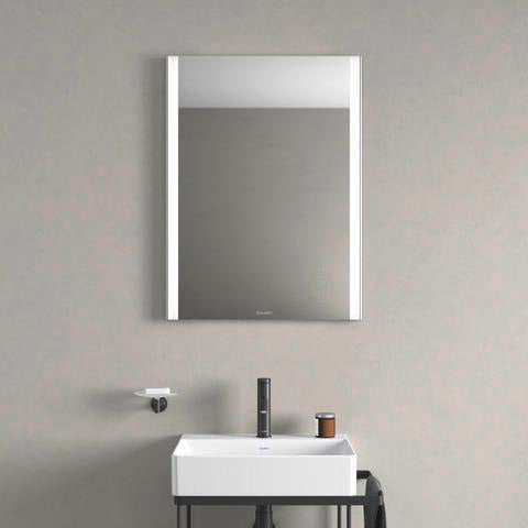 DURAVIT Metallkonsole DuraSquare für Waschtisch 235350, höhenverstellbar, mit Handtuchhalter, Chrom