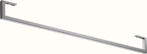 DURAVIT Handtuchhalter Universal Schwarz Matt 449 mm – 1 Arm, Montage an Waschtisch