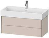 Duravit Waschtischunterbau XVIU 984 mm mit Tip-On-Technik für Vero Air, weiß matt