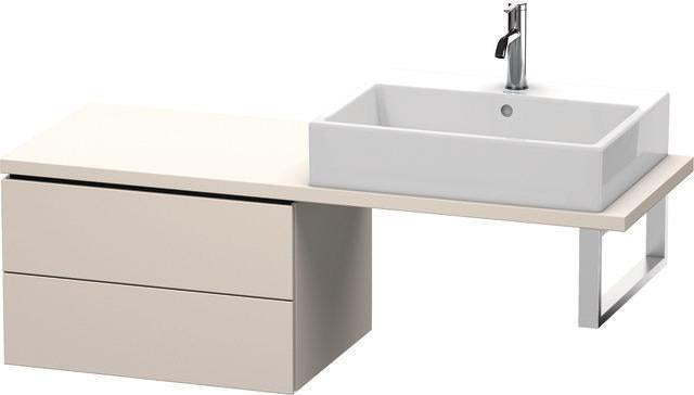 Duravit L-Cube Unterschrank 620 mm taupe supermatt mit 2 Schubkästen und Einrichtungssystem