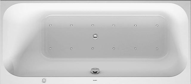 DURAVIT Whirlwanne Happy D.2 1700x700 mm Einbau mit Combi L, Rückenschräge links, weiß