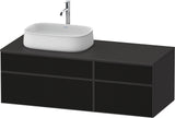 DURAVIT Zencha Konsolen-Waschtischunterbau 1300 mm Eiche Anthrazit mit 2 Auszügen