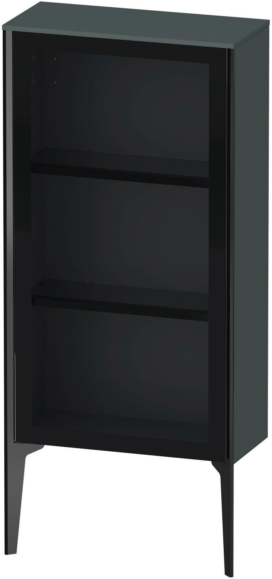 Duravit XViu Halbhochschrank 890x500x240 mm, Glastür dolomiti grey hochglanz, rechts
