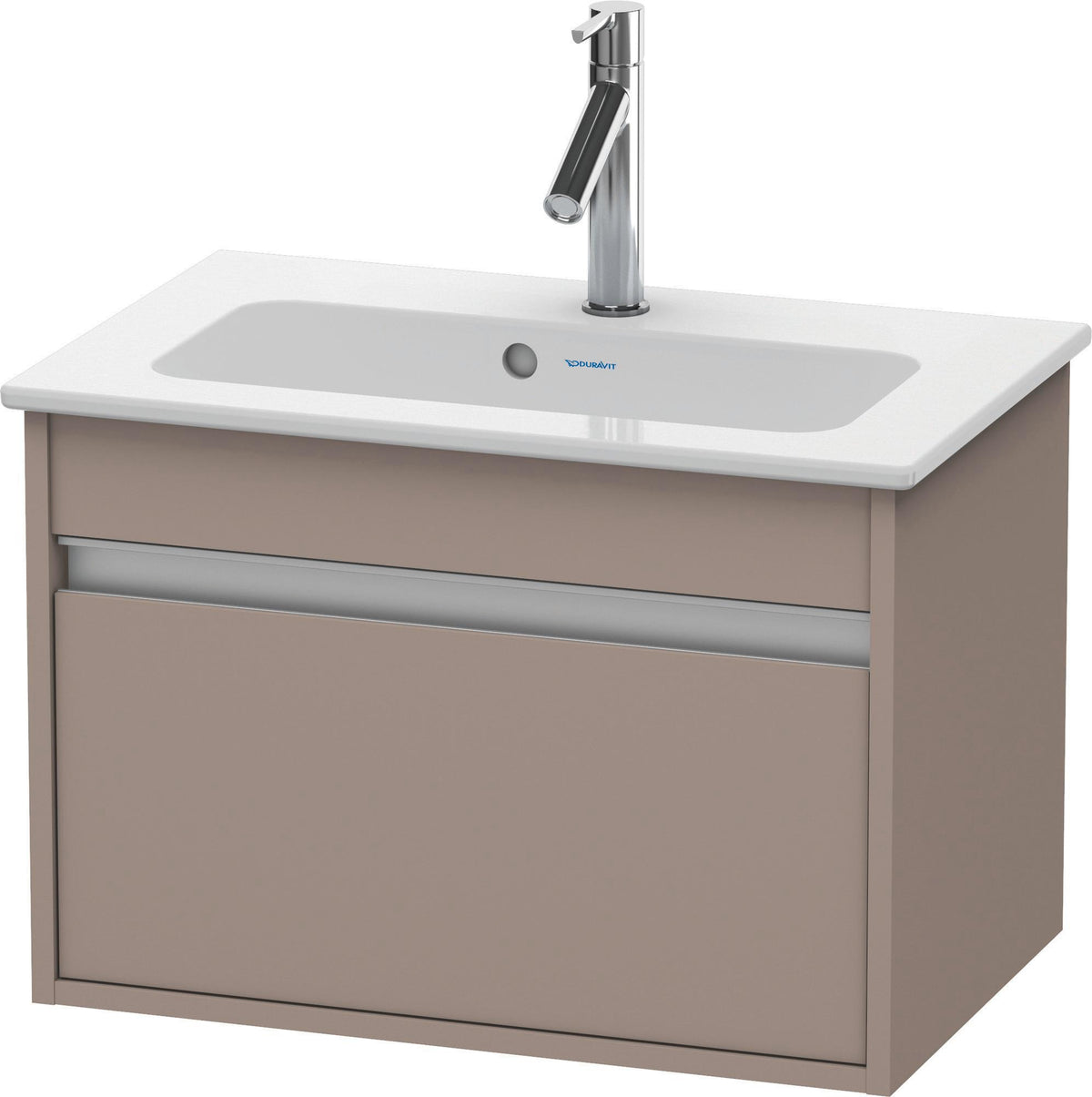 DURAVIT Ketho Waschtischunterbau 600 mm betongrau matt mit 1 Auszug und Soft-Close