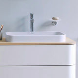 DURAVIT Happy D.2 Plus Konsole 1600 mm taupe supermatt – 2 Ausschnitte, 16 mm