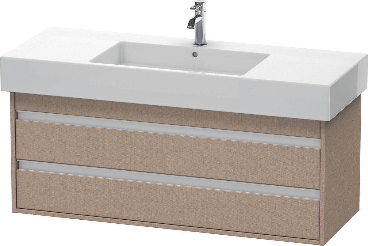 DURAVIT Ketho Waschtischunterbau 1200 mm wandhängend basalt matt 2 Schubkästen