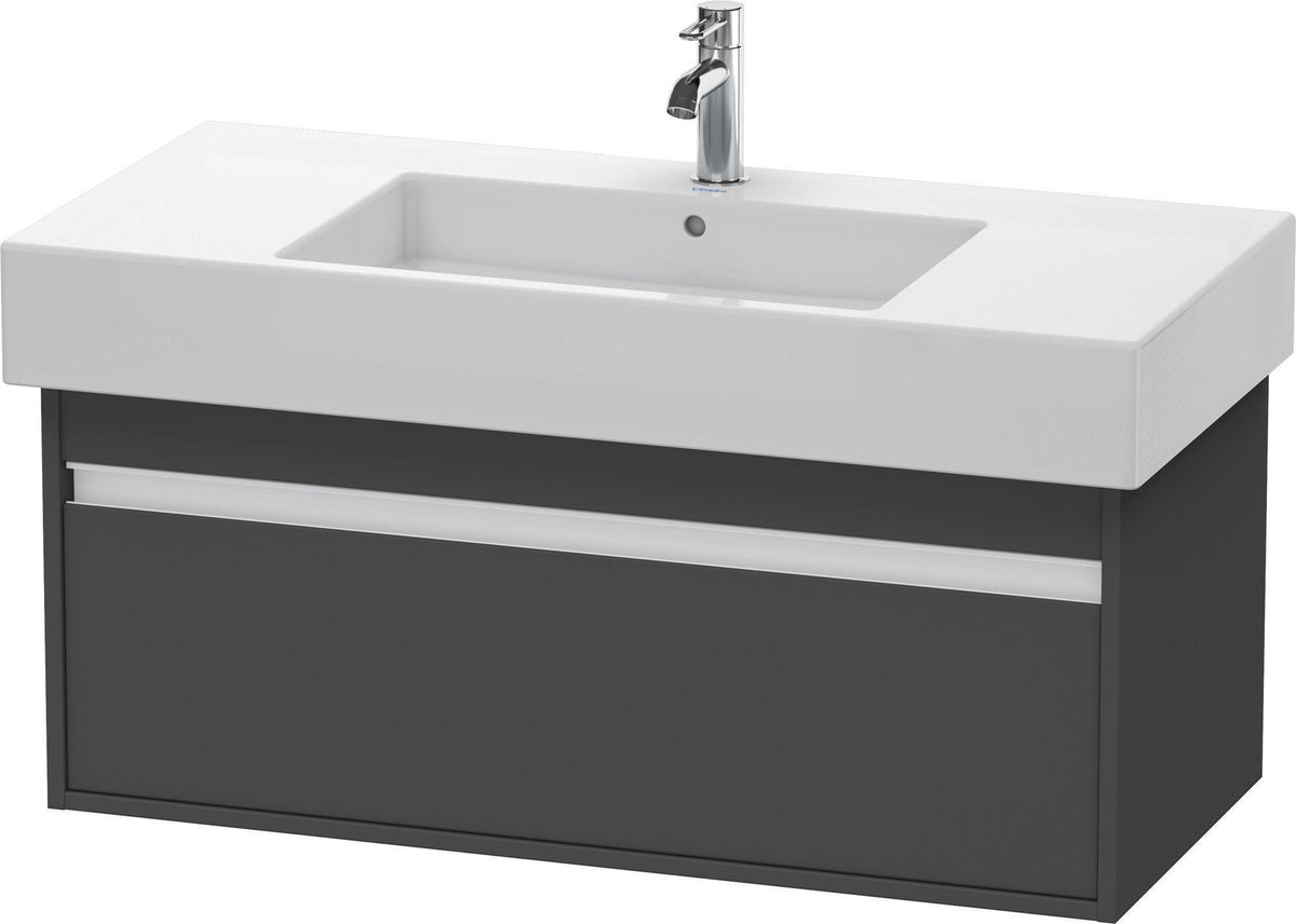 DURAVIT Ketho Waschtischunterbau 1000 mm wandhängend basalt matt mit 1 Auszug
