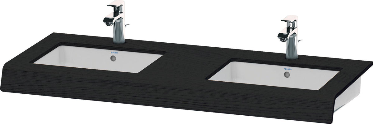DURAVIT DuraStyle Konsole 800 mm betongrau matt mit 2 Ausschnitten – Wandhängend