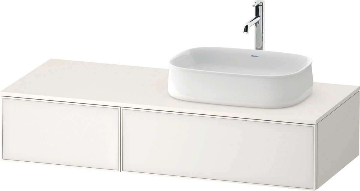 DURAVIT Zencha Konsolenwaschtischunterbau 1300 mm Eiche Anthrazit mit 2 Auszügen