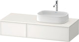 DURAVIT Zencha Konsolenwaschtischunterbau 1300 mm Eiche Anthrazit mit 2 Auszügen
