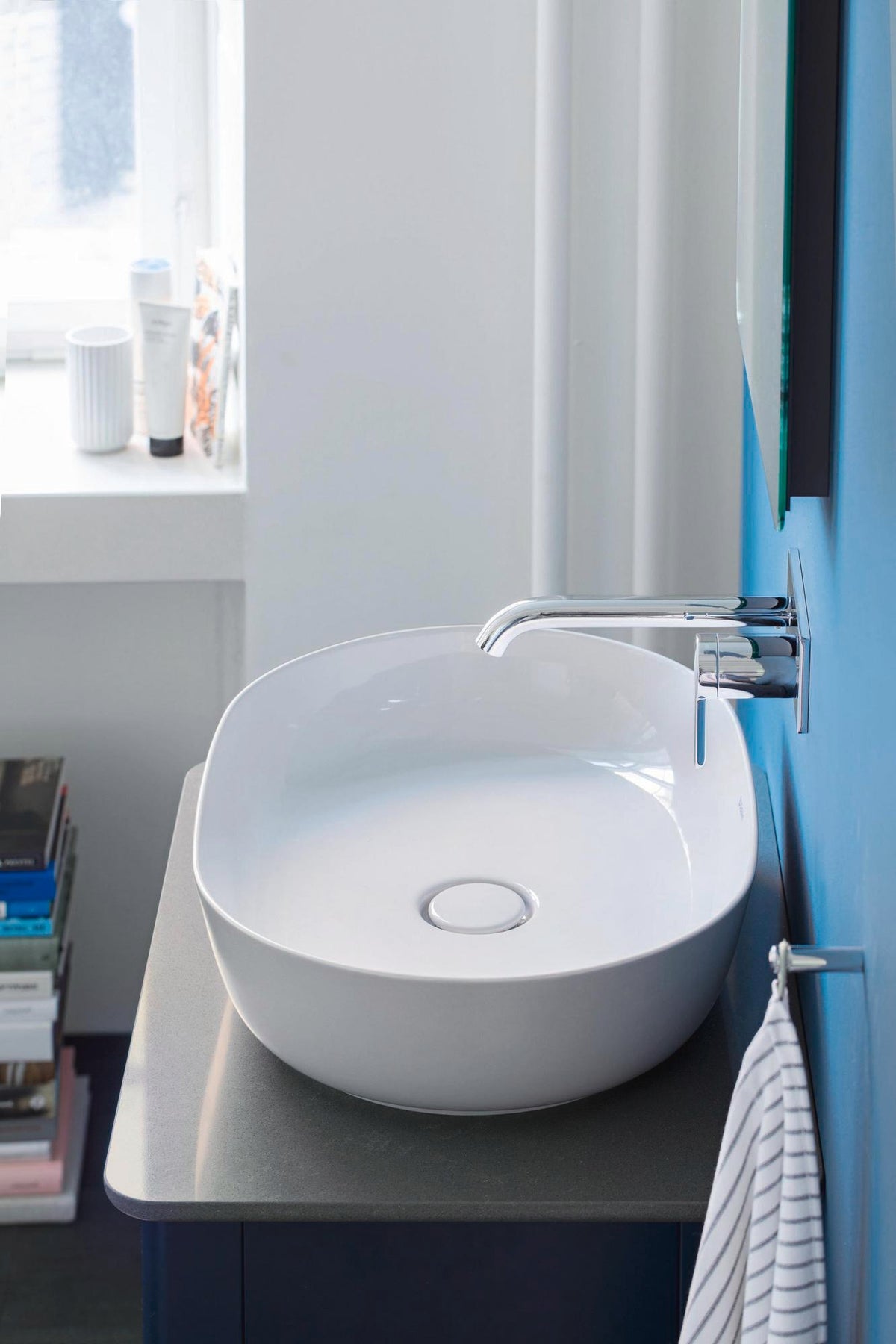 Duravit Luv Waschtischunterbau bodenstehend 638 mm Taupe Seidenmatt mit Auszug