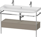 Duravit Happy D.2 Waschtischset 1175 mm mit Metallkonsole, Schubkasten und Waschschüssel