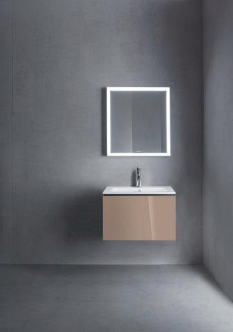 Duravit ME by Starck Möbelwaschtisch 630 mm, weiss seidenmatt, mit Überlauf, 1 Hahnloch
