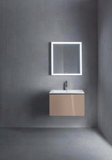 Duravit ME by Starck Möbelwaschtisch 630 mm, weiss seidenmatt, mit Überlauf, 1 Hahnloch