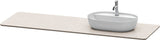 DURAVIT Luv Quarzsteinkonsole 1783 mm mit 1 Ausschnitt – Sand Struktur, Wandmontage