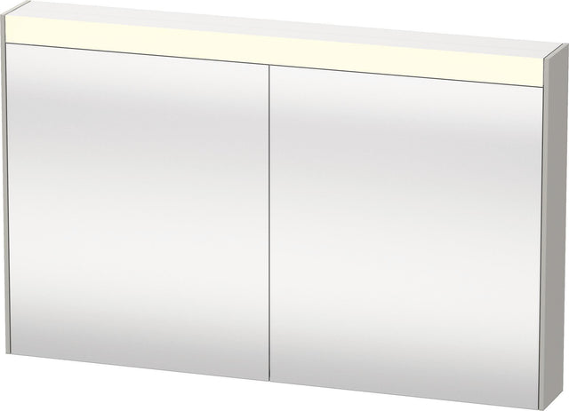 DURAVIT Brioso Spiegelschrank Betongrau 1020 mm mit LED-Beleuchtung und Steckdose