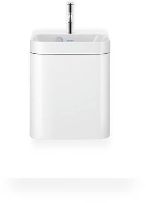 DURAVIT Happy D.2 Waschtischset 400 mm mit Unterschrank, 1 Tür, weiß seidenmatt, wandhängend