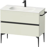 DURAVIT Sivida Waschtischunterbau 1010 mm Nussbaum mit 2 Schubkästen und Soft-Close