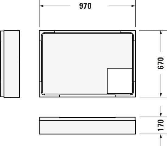 DURAVIT D-Code Duschwanne 1000x700 mm Weiß Sanitäracryl rechteckig