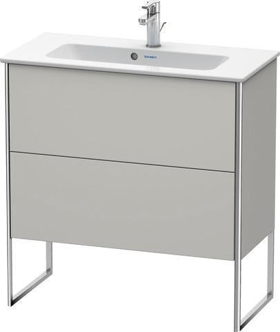 Duravit Waschtischunterbau XSQUARE 810x831x388 mm mit 2 Auszügen, s-matt, Eiche Ahorn