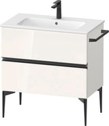 DURAVIT Sivida Waschtischunterbau 810 mm, bodenstehend, 2 Schubkästen, Eiche, Soft-Close